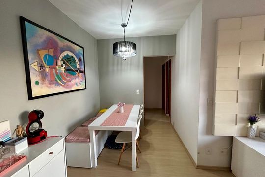 Sala de apartamento à venda com 2 quartos, 59m² em Vila Príncipe de Gales, Santo André