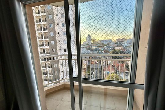 Varanda de apartamento à venda com 2 quartos, 59m² em Vila Príncipe de Gales, Santo André