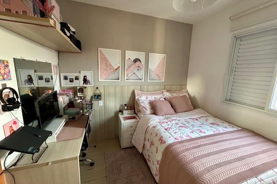 Quarto de apartamento à venda com 2 quartos, 59m² em Vila Príncipe de Gales, Santo André