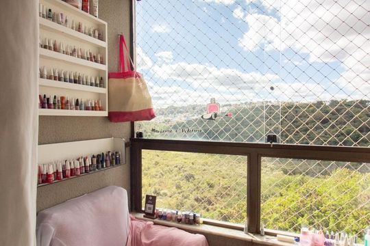 Varanda da Sala de apartamento à venda com 2 quartos, 54m² em Cabral, Contagem