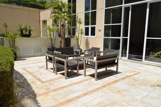 Jardim de apartamento para alugar com 1 quarto, 49m² em Pinheiros, São Paulo