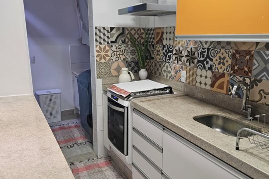Cozinha de apartamento à venda com 3 quartos, 71m² em Jardim Flamboyant, Campinas