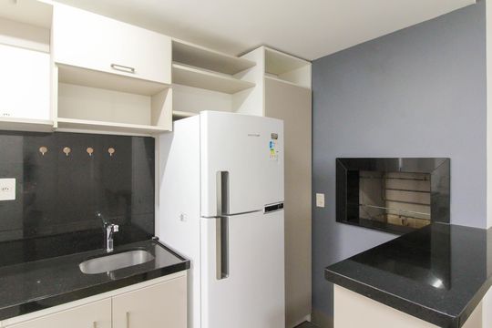 Cozinha de apartamento para alugar com 1 quarto, 46m² em Marechal Rondon, Canoas