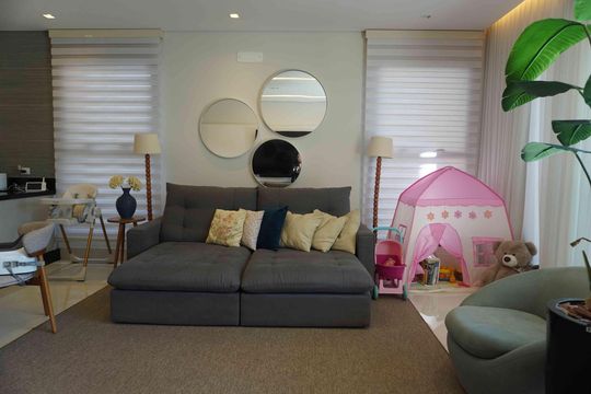 Sala de casa de condomínio à venda com 4 quartos, 250m² em Cidade Tamboré, Santana de Parnaíba