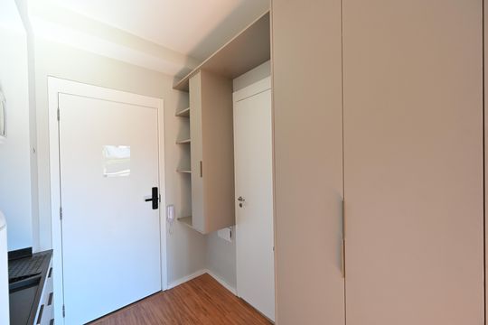 Cozinha de kitnet/studio para alugar com 1 quarto, 22m² em Vila Mariana, São Paulo