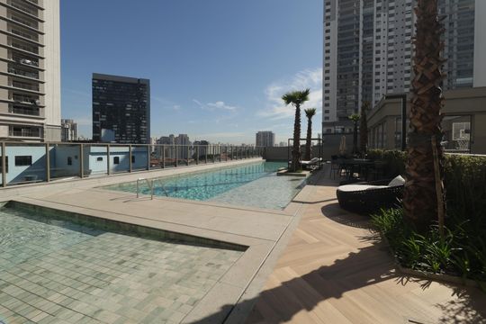 Área comum - Piscina de apartamento para alugar com 2 quartos, 84m² em Vila Dom Pedro I, São Paulo