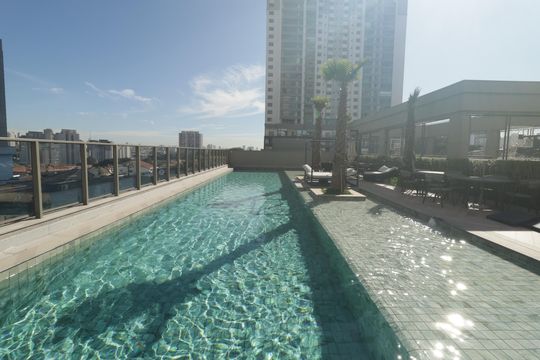 Área comum - Piscina de apartamento para alugar com 2 quartos, 84m² em Vila Dom Pedro I, São Paulo