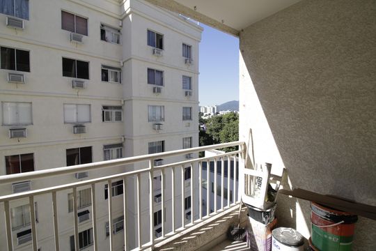 Varanda de apartamento à venda com 3 quartos, 72m² em Taquara, Rio de Janeiro