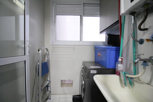 Área de Serviço de apartamento à venda com 2 quartos, 52m² em Jardim Monte Alegre, Taboão da Serra