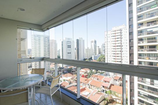 Sacada de apartamento à venda com 3 quartos, 123m² em Pompeia, São Paulo