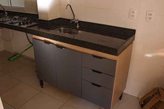 Cozinha  de apartamento para alugar com 2 quartos, 48m² em Guaratiba, Rio de Janeiro
