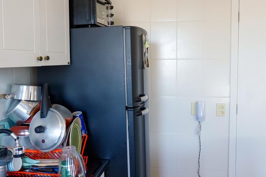 Cozinha de apartamento para alugar com 1 quarto, 27m² em Conceicao, Osasco