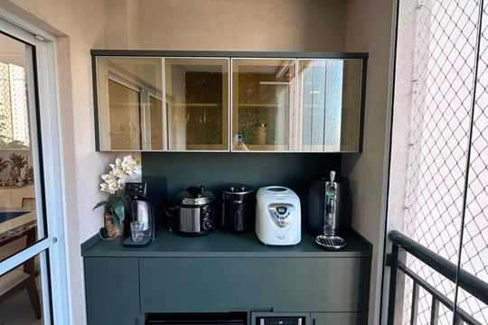 Varanda de apartamento à venda com 2 quartos, 72m² em Cidade Luíza, Jundiaí