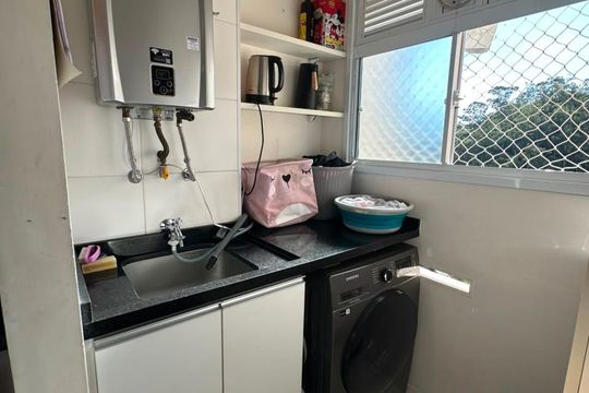 Área de serviço de apartamento à venda com 2 quartos, 72m² em Cidade Luíza, Jundiaí