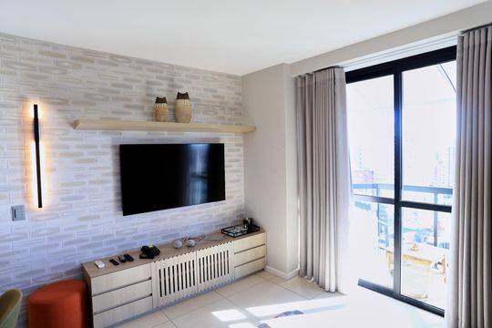 Sala de apartamento para alugar com 1 quarto, 41m² em Funcionários, Belo Horizonte