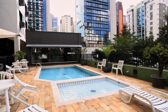 Área comum - Piscina de apartamento para alugar com 1 quarto, 41m² em Funcionários, Belo Horizonte
