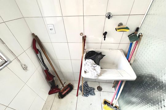Área de serviço  de apartamento à venda com 2 quartos, 48m² em Cangaiba, São Paulo