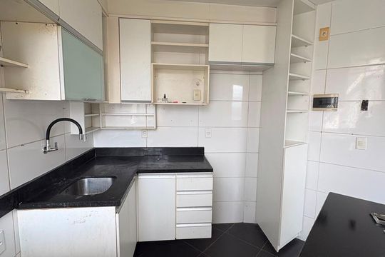 Cozinha de apartamento à venda com 2 quartos, 49m² em Freguesia (Jacarepaguá), Rio de Janeiro