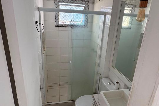 Banheiro de apartamento à venda com 2 quartos, 49m² em Freguesia (Jacarepaguá), Rio de Janeiro