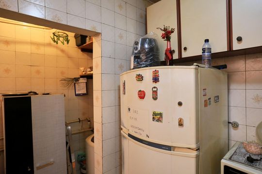 Cozinha e Área de serviço de apartamento à venda com 2 quartos, 50m² em Santa Efigênia, Belo Horizonte