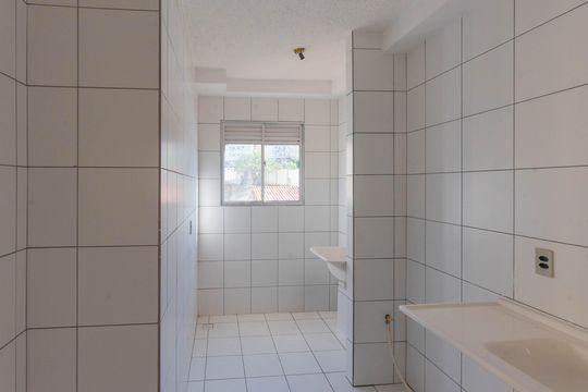 Cozinha de apartamento à venda com 2 quartos, 48m² em Vila Abaeté, Campinas
