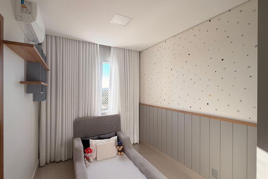 Suíte 1 de apartamento à venda com 3 quartos, 106m² em Jardim Atlantico, Goiânia
