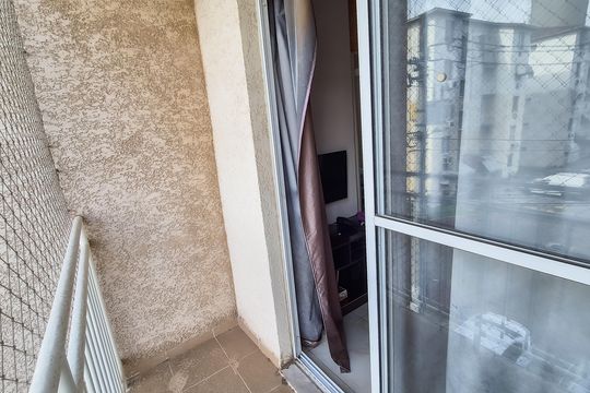 Varanda da Sala de apartamento à venda com 3 quartos, 52m² em Parada de Lucas, Rio de Janeiro