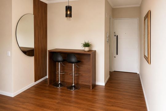 Sala de apartamento à venda com 2 quartos, 46m² em Parque Savoy City, São Paulo