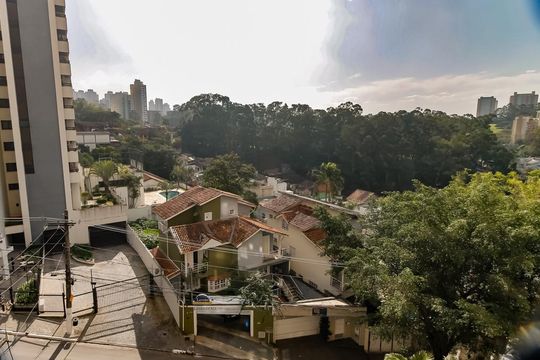 Vista da Varanda de apartamento à venda com 1 quarto, 37m² em Paraíso do Morumbi, São Paulo