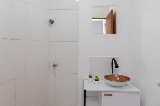 Banheiro de apartamento à venda com 2 quartos, 45m² em Cidade Líder, São Paulo
