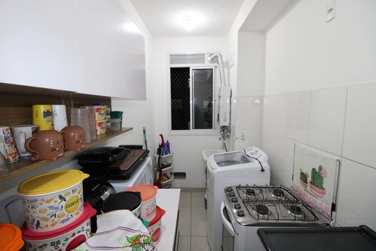 Sala / Cozinha de apartamento à venda com 2 quartos, 41m² em Artur Alvim, São Paulo