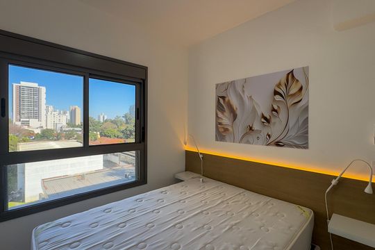 Quarto Suíte de apartamento para alugar com 2 quartos, 45m² em Santo Amaro, São Paulo