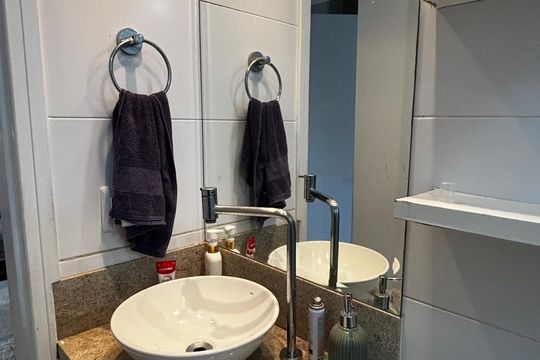 Banheiro de apartamento para alugar com 2 quartos, 50m² em Vila Sao Pedro, Santo André