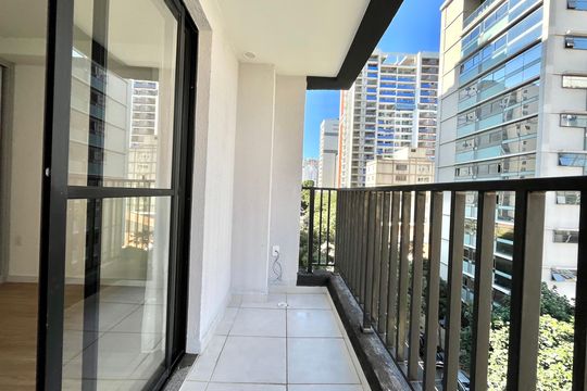 Varanda de kitnet/studio para alugar com 1 quarto, 20m² em Vila Clementino, São Paulo
