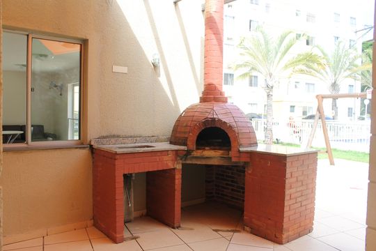 Área comum - Churrasqueira de apartamento para alugar com 2 quartos, 46m² em Nova Cidade, São Gonçalo