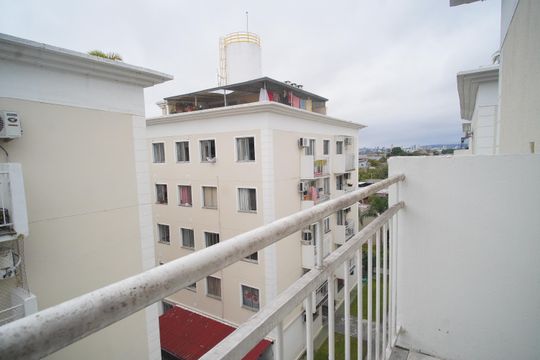 varanda da sala 2 de apartamento à venda com 3 quartos, 102m² em Santos Dumont, São Leopoldo