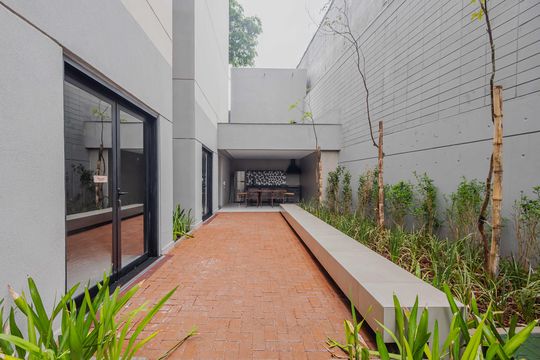 Área comum de kitnet/studio para alugar com 1 quarto, 29m² em Pinheiros, São Paulo