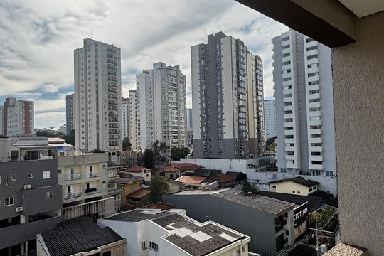Sala - Sala de Jantar Varanda de apartamento à venda com 2 quartos, 56m² em Parque das Nações, Santo André