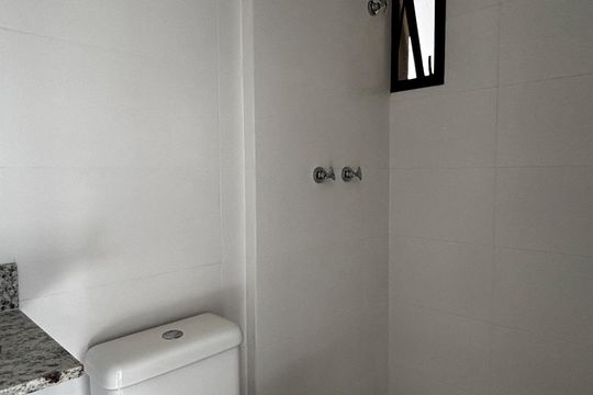 Banheiro de apartamento à venda com 2 quartos, 56m² em Parque das Nações, Santo André
