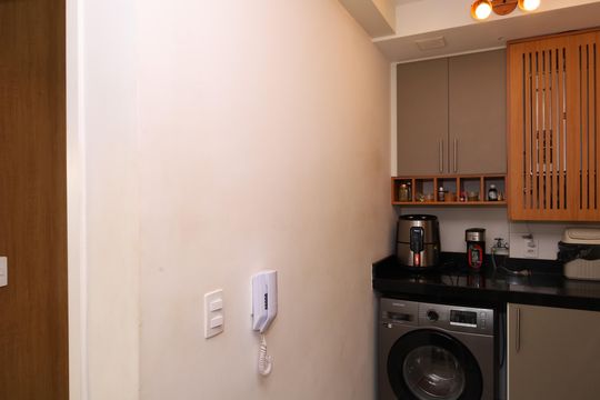 Cozinha de apartamento para alugar com 2 quartos, 33m² em Vila Progresso (zona Leste), São Paulo