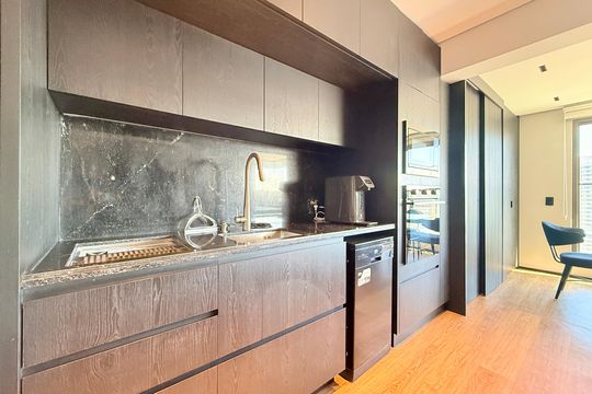 Cozinha de apartamento à venda com 2 quartos, 78m² em Brooklin, São Paulo