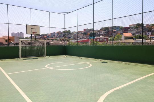 Quadra Esportiva de apartamento à venda com 2 quartos, 48m² em Parque Jaçatuba, Santo André