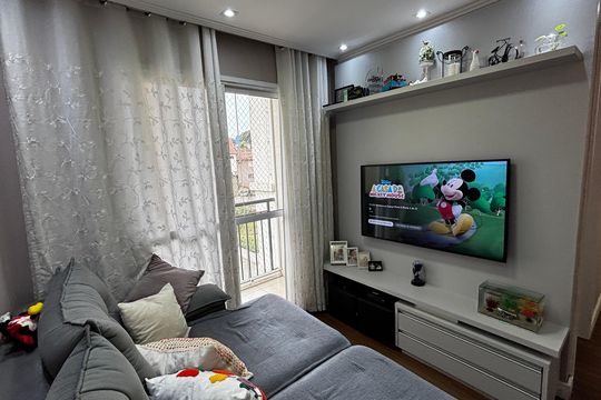 Sala - Sala de Jantar de apartamento à venda com 2 quartos, 48m² em Parque Jaçatuba, Santo André