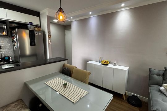 Sala - Sala de Jantar de apartamento à venda com 2 quartos, 48m² em Parque Jaçatuba, Santo André