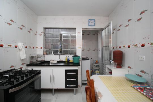 Cozinha de casa para alugar com 1 quarto, 70m² em Jardim Vale das Virtudes, São Paulo