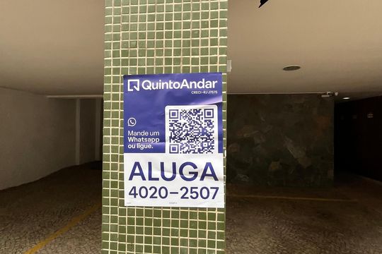 Placa  de apartamento para alugar com 3 quartos, 90m² em Lagoa, Rio de Janeiro
