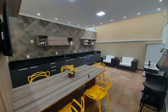 Área de Lazer de casa à venda com 3 quartos, 198m² em Vila Alice, Santo André