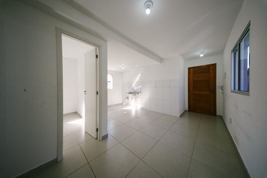 Sala/Cozinha e Área de Serviço de apartamento à venda com 1 quarto, 30m² em Tremembé, São Paulo