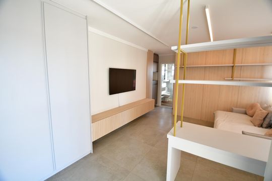 Sala de apartamento à venda com 1 quarto, 51m² em Jardim Primavera, Campinas