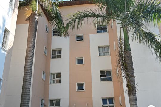 Fachada do bloco de apartamento à venda com 2 quartos, 66m² em Medeiros, Jundiaí